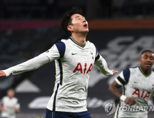 손흥민, 9호골로 EPL 득점 단독선두… 토트넘 1위로