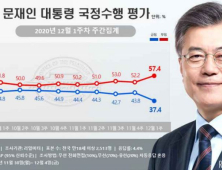 文 대통령 국정수행 지지도 긍정 37.4% vs 부정 57.4%