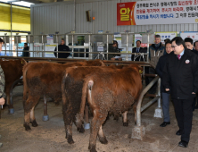 주낙영 경주시장, 가축시장서 새해 첫 '현장 밀착행정'