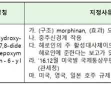 헤로인과 유사한 '6-모노아세틸모르핀' 임시마약류 재지정