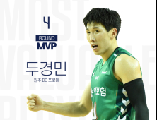 DB 두경민, 프로농구 4라운드 MVP