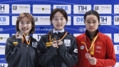 최민정·김지유·박지원, 쇼트트랙 월드컵 5차 대회 '금메달'