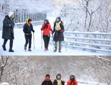 삼공주 이혜숙·이보희·전인화, 겨울왕국 지리산 등반… ‘콜라프’ 허재, 등반 도우미