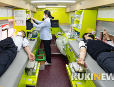 전북은행 본점 40여 명 헌혈 행렬