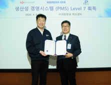 대한항공, ‘생산성경영시스템(PMS)’ 인증 심사서 레벨 7 획득