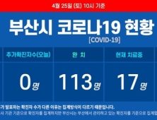 부산 코로나19 밤새 추가 확진자 없어···누적 확진자 133명