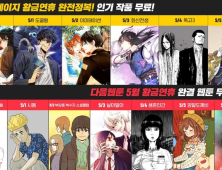 카카오페이지·다음웹툰, 황금연휴 맞아 '인기작 무료'