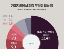 [쿠키뉴스·데이터리서치 여론조사] 가계지출에서 가장 부담이 되는 점