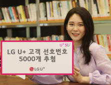 LG유플러스, 고객 선호번호 5000개 추첨 신청받는다