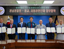 경남경찰청, 종교·사회공헌단체와 업무협약 체결