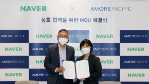 아모레퍼시픽, 네이버와 MOU 체결…“신규 브랜드 공동 개발할 것”