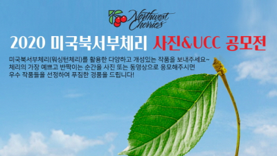 미국북서부체리협회, 2020 사진&UCC 공모전 열어