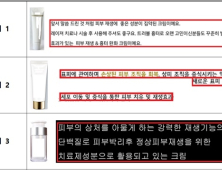 EGF 성분 화장품, ‘피부재생’ 등 허위광고 549건 적발