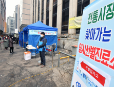 상인들 위해 전통시장까지 찾아가는 선별진료소