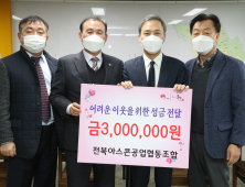 전북아스콘공업협동조합, 이웃돕기 성금 300만원 