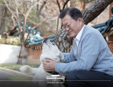 문 대통령, 페이스북으로 반려견 공개