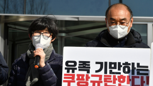 [쿠키포토] 발언하는 故 장덕준 씨 어머니