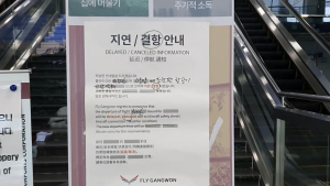 폭설로 막힌 하늘길