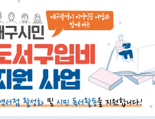 대구시, 23일부터 도서 구입비 지원