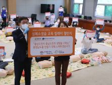 충남연구원, 심폐소생술 교육 릴레이 챌린지 동참