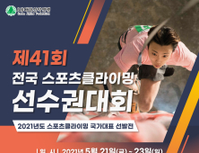 대한산악연맹, 오는 21일 국가대표 선발전 겸 전국 스포츠클라이밍 선수권대회 개최