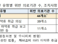 청소년에 '펜타닐 패치' 처방…마약류 오남용 의심 병원 44개소 적발