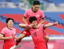 [올림픽] ‘황의조 멀티골’ 김학범호, 온두라스와 전반전 3-0 리드 중