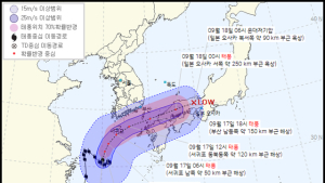 태풍 '찬투' 북상 중... 제주도 오후부터 직접 영향권