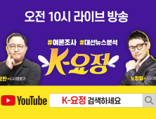 쿠키뉴스 토크쇼 ‘K-요정’ 10시부터 유튜브 라방...여론조사 대선뉴스 분석