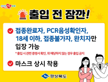 경북도, 일상회복을 위한 방역특별점검 실시