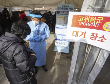 사흘째 3만명대...선별진료소 인파 '북적'