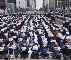 '더 이상 죽이지마라'...택배노동자의 외침