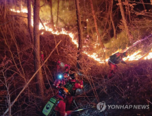 합천 산불 20시간째, 인명 피해 없어…진화 속도