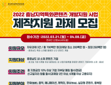 충남정보문화산업진흥원,  2022 충남 지역특화 콘텐츠개발지원사업 과제 모집