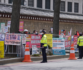 통의동 인수위 주변 모습은