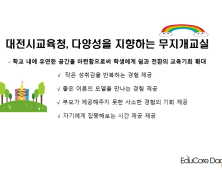 대전교육청, 학교 부적응 해소 위해 학교 내 대안교실 30교 운영