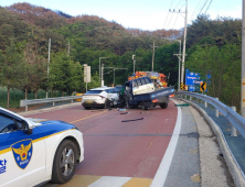 양구 읍내서 3중 충돌… 1명 사망·3명 중경상