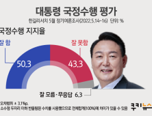 尹, 국정수행 긍정 50.3%…국힘 45.5% vs 민주 29.4%