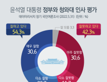 尹 정부, ‘국정안정론’ 힘 실리자 靑 인사 ‘긍정’ 높아