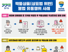 경기도, 위조 해외명품 판매업자 무더기 적발