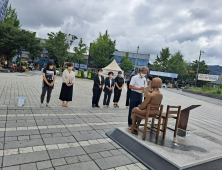 전주 평화의 소녀상에서 위안부 피해자 추모