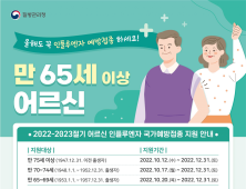 경북도, 고위험군 인플루엔자 무료예방접종 실시