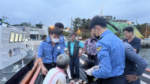 사천 신수도 손가락 출혈 응급환자 발생...병원 긴급 이송