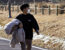 외투 벗고 포근한 날씨 즐기는 시민들