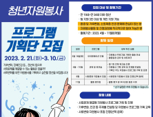 고양시자원봉사센터, '2023 청년 자원봉사 프로그램' 기획단 모집