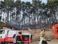 건조특보 내린 경북 곳곳서 산불 이어져