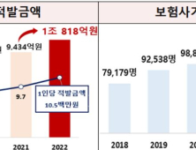 지난해 보험사기 적발금액 역대 최고…고령층 사기↑