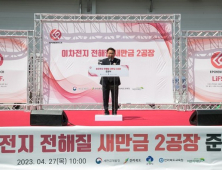 새만금 국가산단, 이차전지 핵심소재 본격 생산