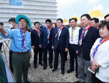 김관영 전북도지사, 김기현 여당 대표와 새만금세계잼버리 현장 점검