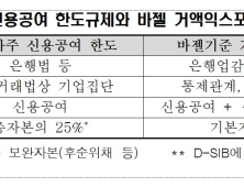 은행 대형 손실 막는다…거액 익스포져 한도규제 도입 